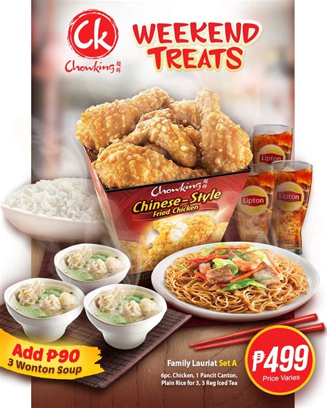Chowking Menu Prices in Philippines May 2024.